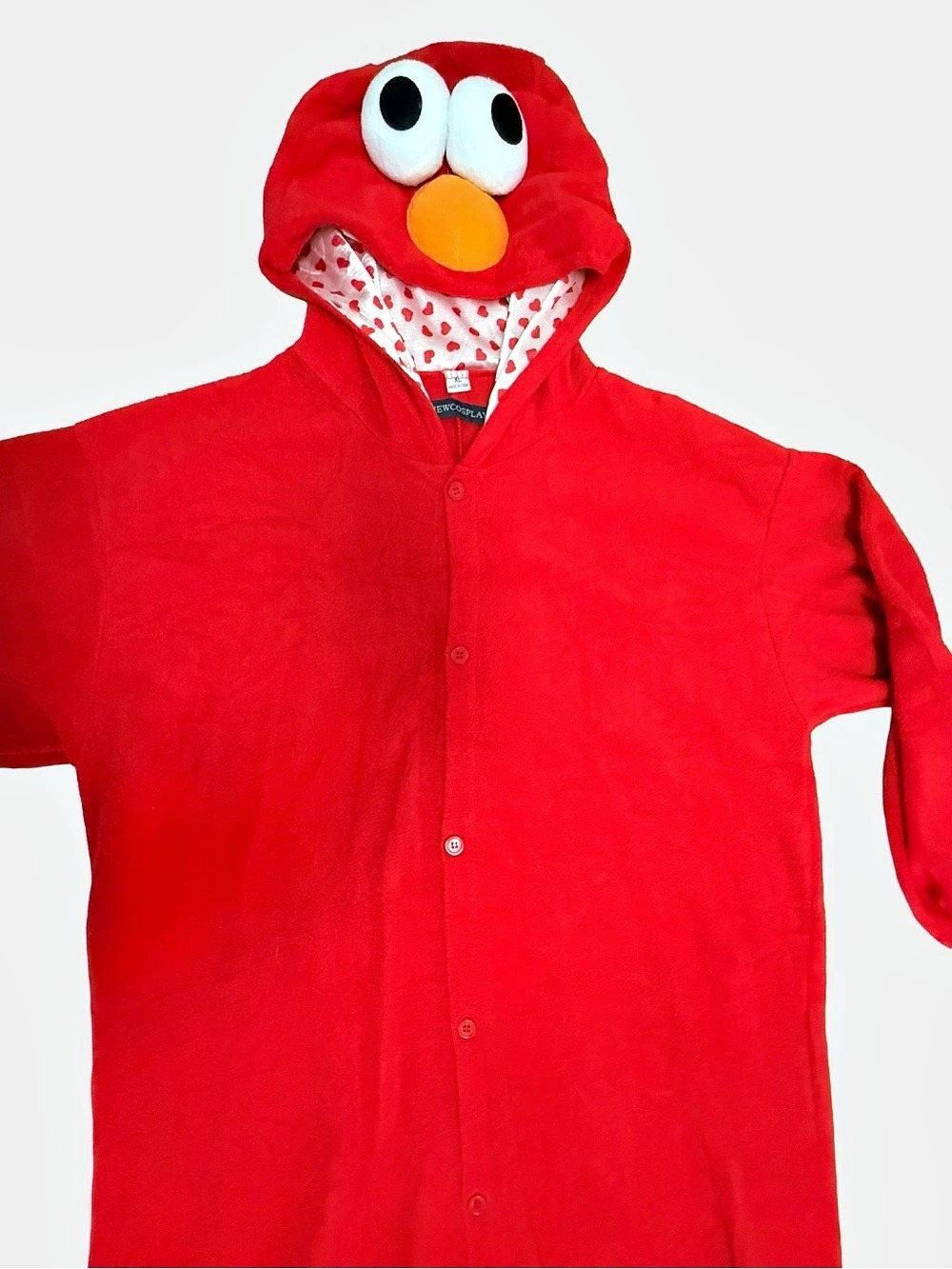 Elmo Adult Onesie Costume – Size XL - Picture 3 of 7